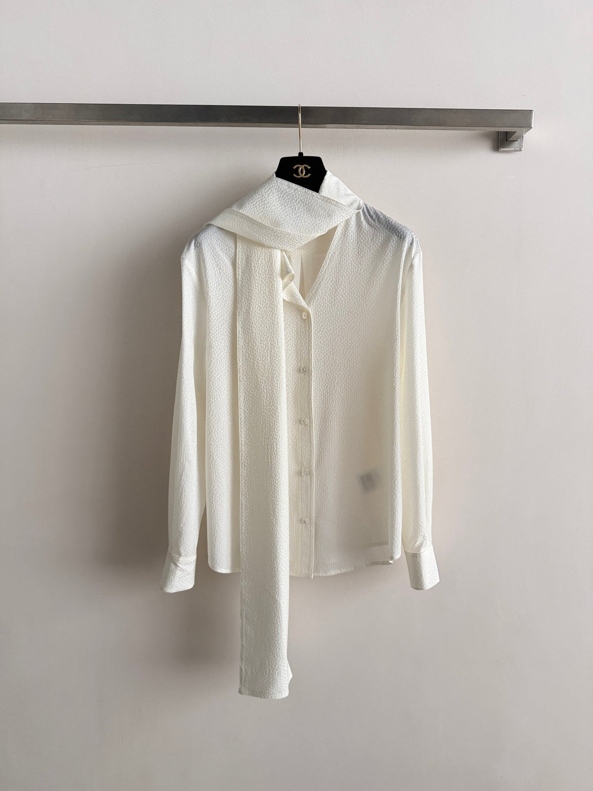 26SS NEW Ribbon Satin Shirt