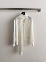 26SS NEW Ribbon Satin Shirt