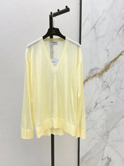 26SS NEW Minimalist V-neck Loose Knit Cardigan💛
