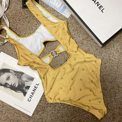 26SS NEW Yellow One-Piece Swimsuit 👙