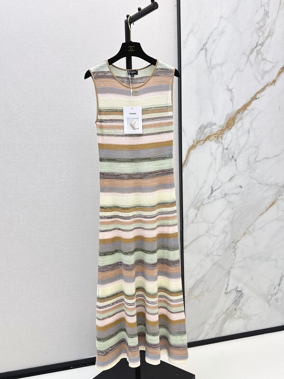 26SS NEW Striped Knit Maxi Dress 🤎