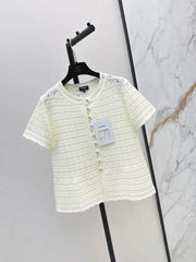 26SS NEW Crochet Openwork Short-Sleeve Cardigan 🤍
