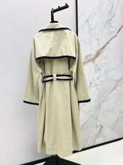 26SS NEW Long Trench Coat with Contrasting Trim 🤎