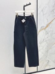 26SS NEW: Stylish Leather Patches and Workwear Pocket Jeans🩵