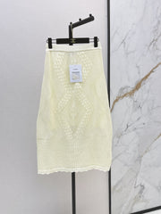 26SS NEW Openwork Knit Midi Skirt 🤍