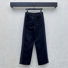 26SS NEW Tweed Patchwork Jeans