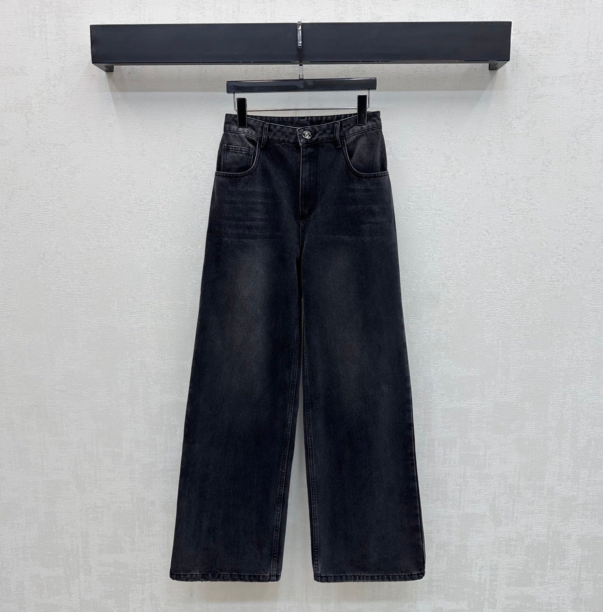 26SS NEW Letter Button Wide-Leg Jeans