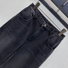 26SS NEW Letter Button Wide-Leg Jeans