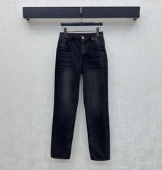 26SS NEW Gold Buckle Straight Leg Jeans