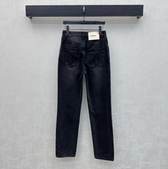 26SS NEW Gold Buckle Straight Leg Jeans