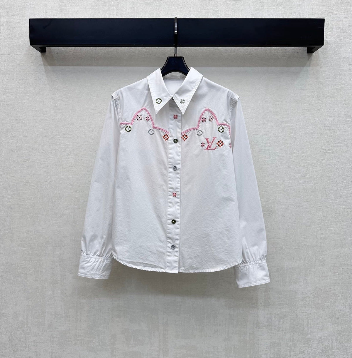 26SS NEW Heavy Embroidery Collared Shirt