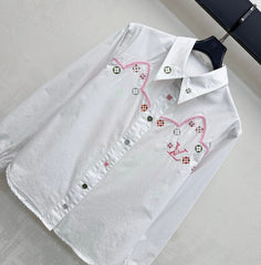 26SS NEW Heavy Embroidery Collared Shirt
