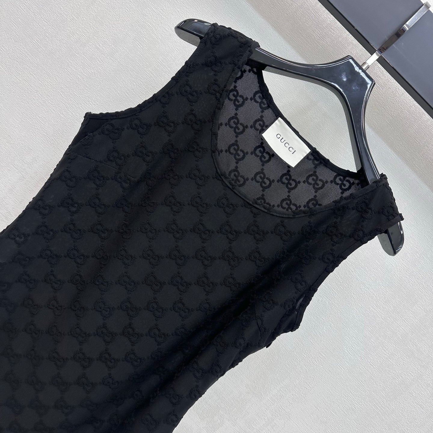 26FW New Jacquard Crew-Neck Vest Dress