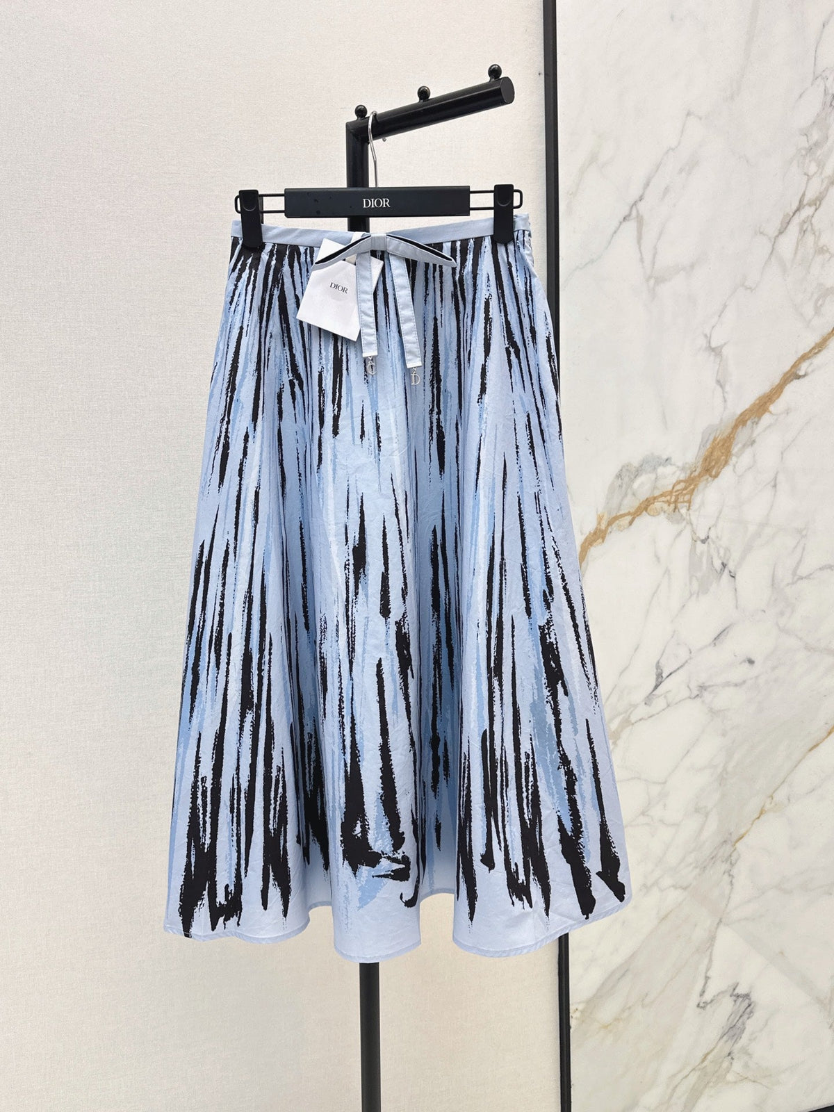 26FW New Resort Collection Printed Skirt with Bow Detail 🩵