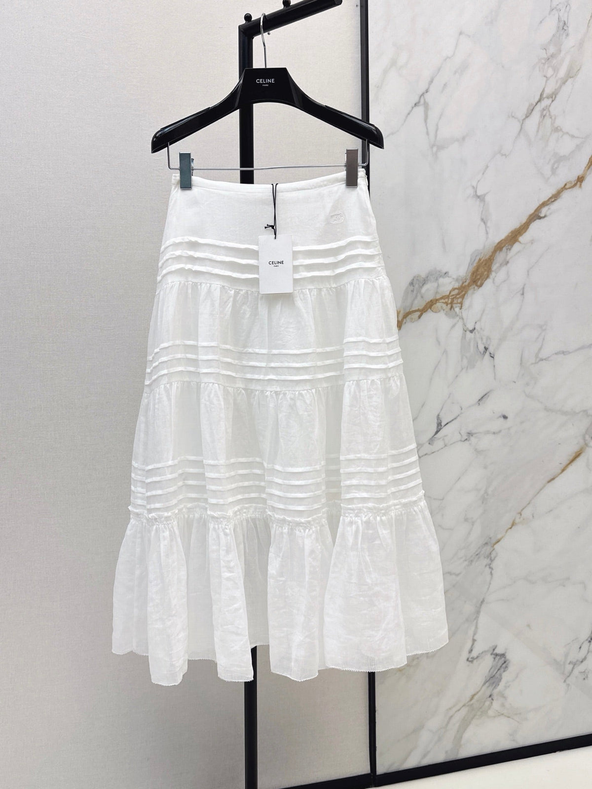 26FW New High-Waisted Linen Skirt – South of France Vacation Style 🤍