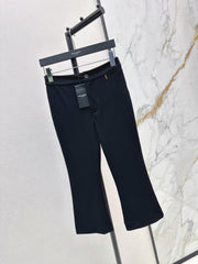 26FW New Classic Color-Block Cropped Leggings with Hardware Detail 🖤