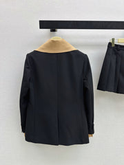 26FW New Blazer with Faux-Layered Knit Collar 🖤
