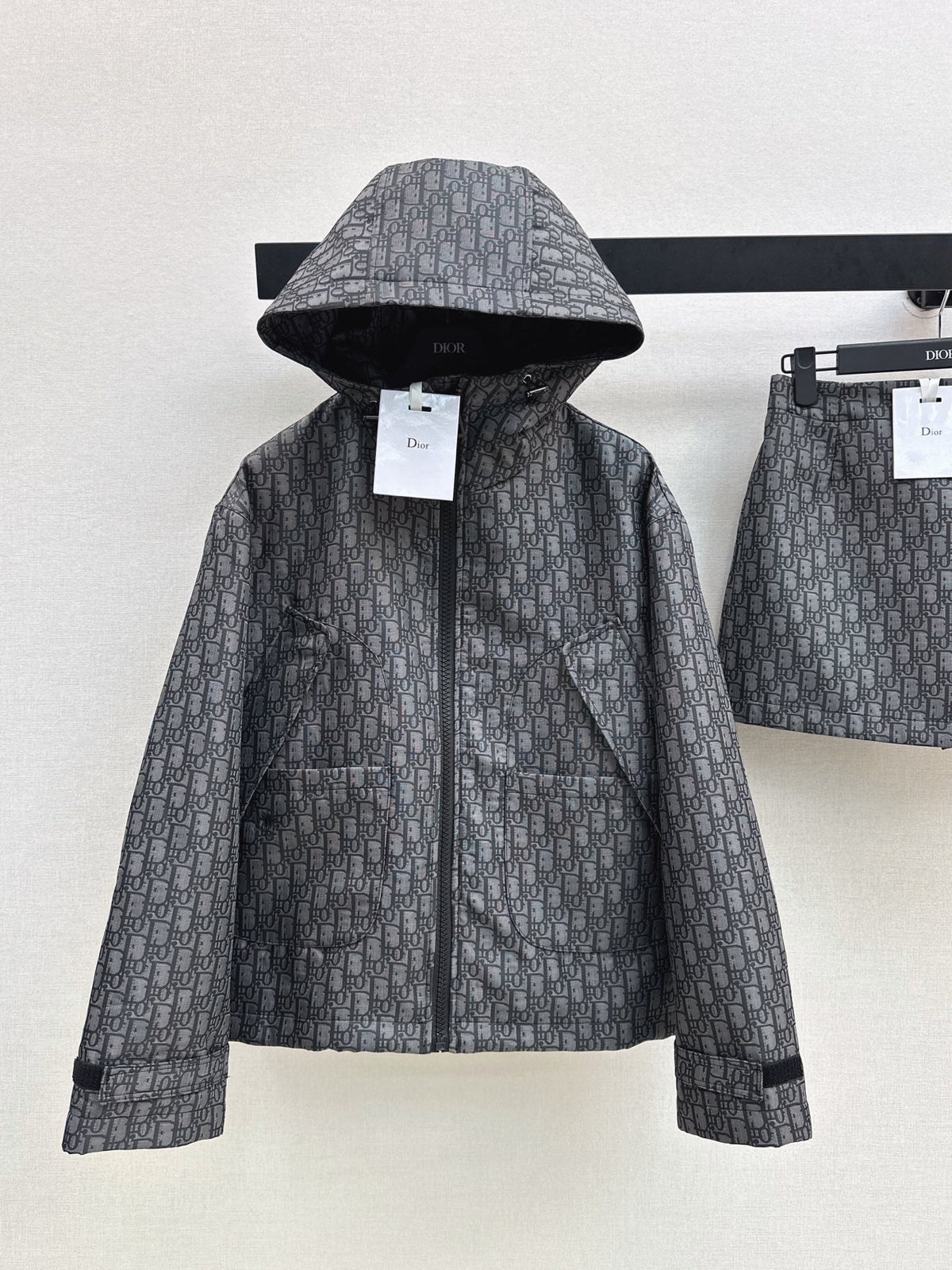 26FW NEW MissD Series Classic Monogram Hooded Jacket 🖤