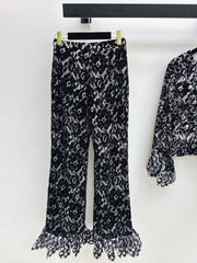 26FW New Custom Lace Flared Trousers 🖤