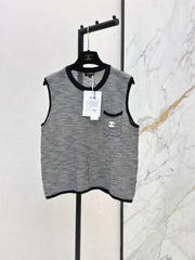26FW New Vintage-Style Drop-Shoulder Crew-Neck Vest 🖤