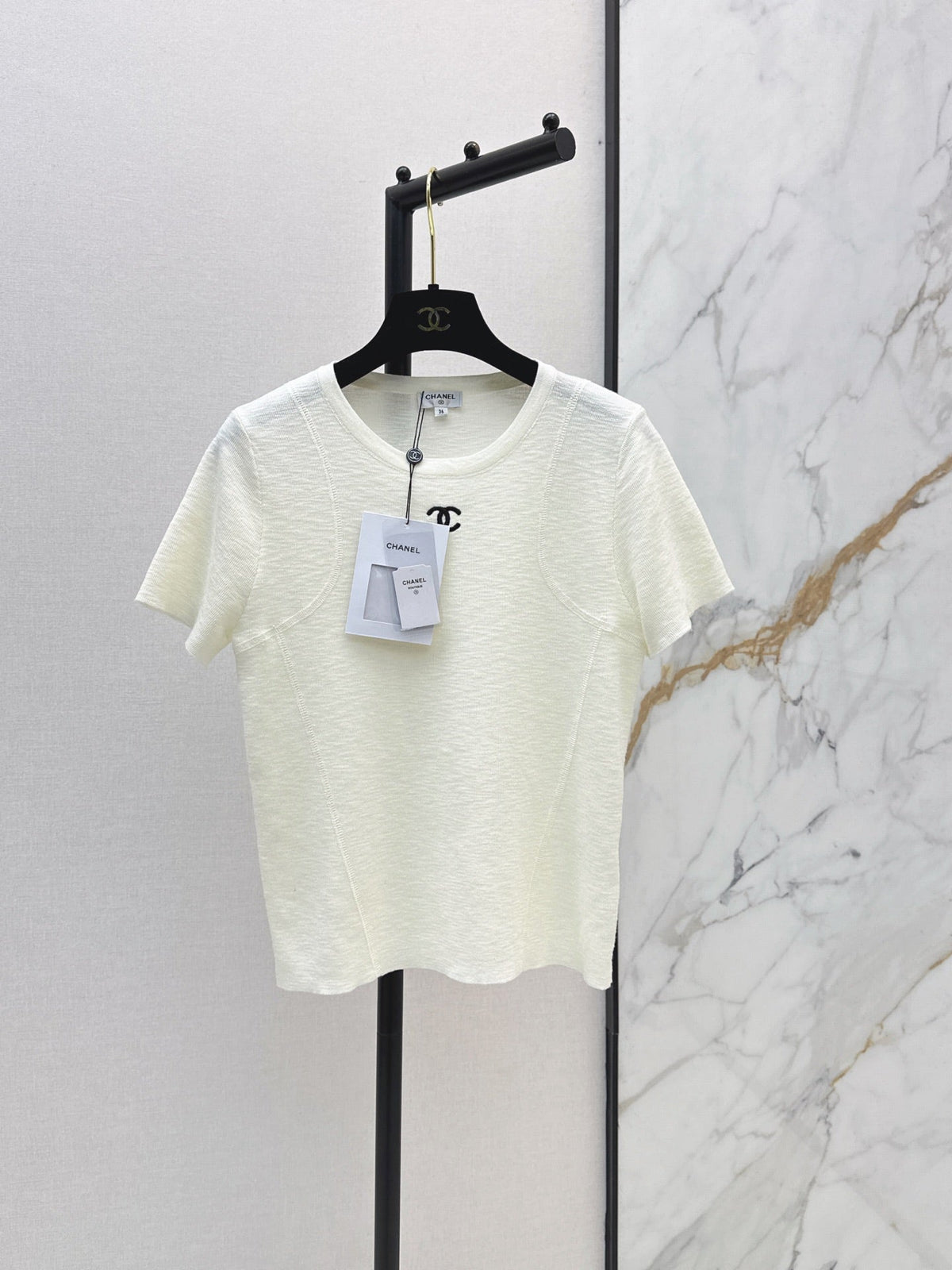 26FW New Vintage-Style Crew Neck Short-Sleeve Knit Top 🖤
