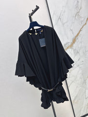 New 26FW Black Batwing-Sleeve Dress 🖤