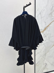 New 26FW Black Batwing-Sleeve Dress 🖤