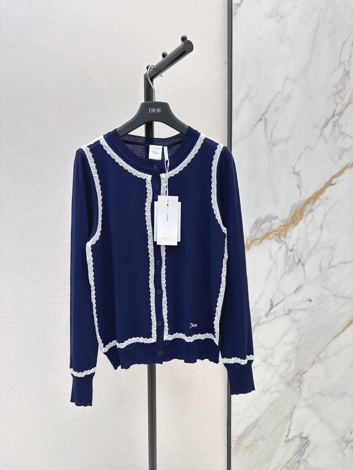 26FW New Garden Series Wool Cardigan with Contrast Trim 🖤