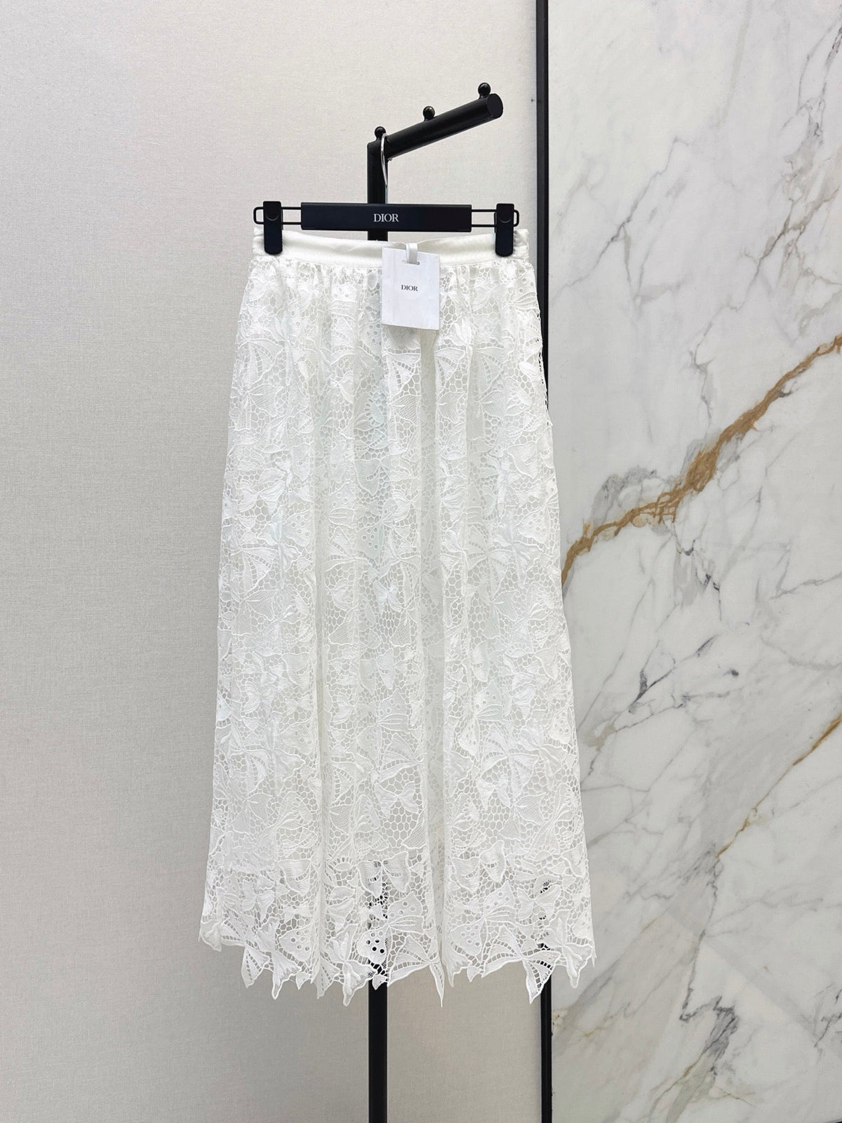 26FW New Water-Soluble Floral Embroidery Skirt 🖤