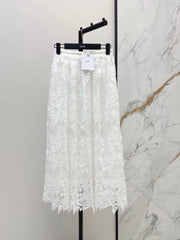 26FW New Water-Soluble Floral Embroidery Skirt 🖤