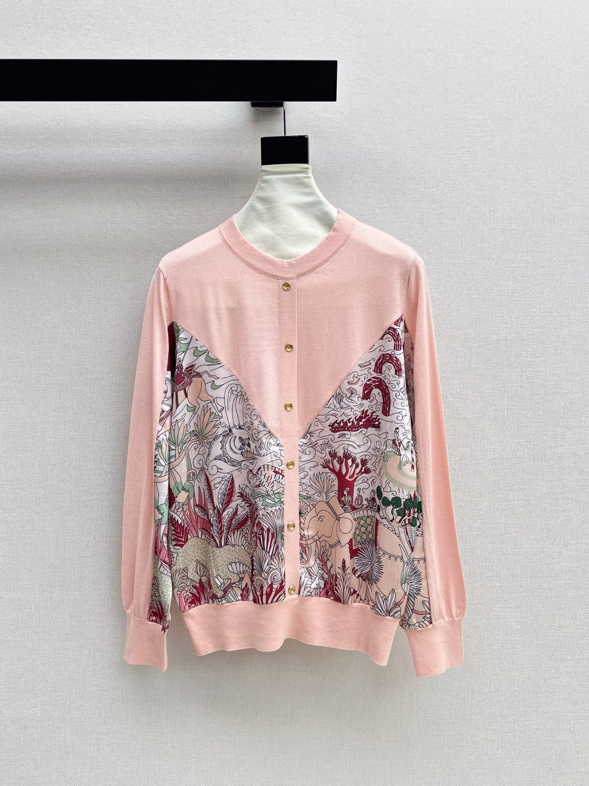 26FW New Printed Panel Knit Cardigan 🖤