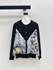 26FW New Printed Panel Knit Cardigan 🖤