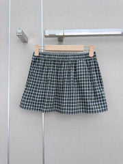 🔥Highest Quality🔥26FW New Plaid Mini Skirt with Elastic Waist