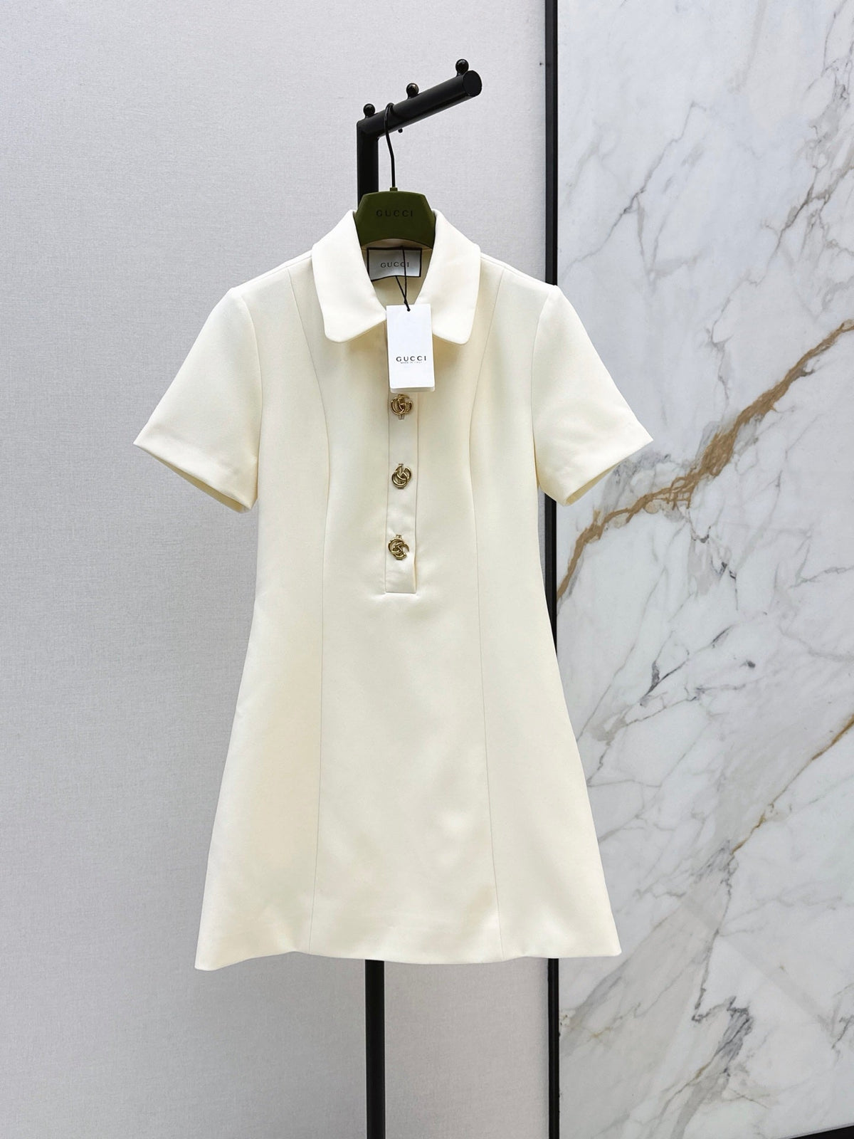 🔥Highest Quality🔥 26FW New Lapel Dress with Metal Buckle 🤍