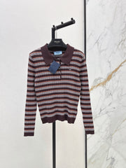 26FW New Striped Knit Polo 🖤