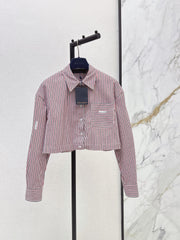 26FW New Cropped Striped Shirt 💕