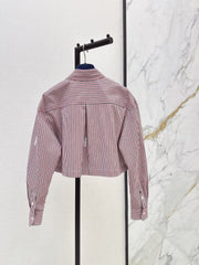 26FW New Cropped Striped Shirt 💕