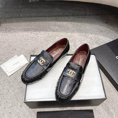 26FW New Pleated Flat Mules – Vintage-Style Flats