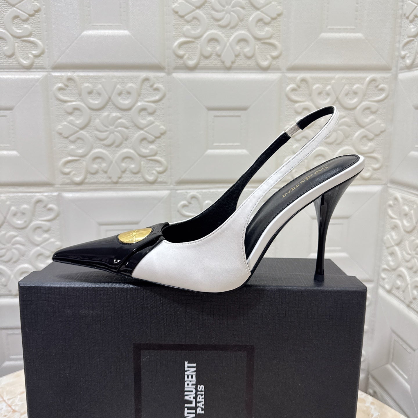 26FW New YSL Logo High Heels 👠(height: 10.5cm)