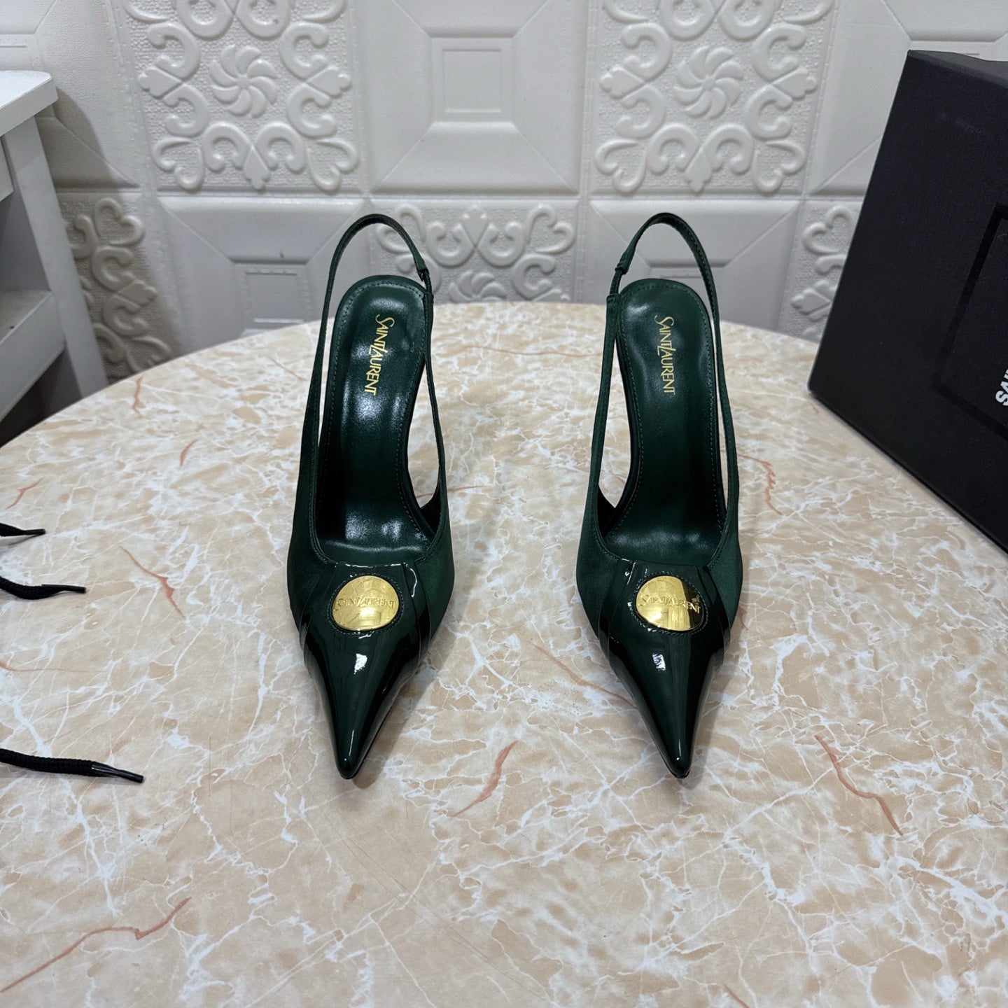 26FW New YSL Logo High Heels 👠(height: 10.5cm)