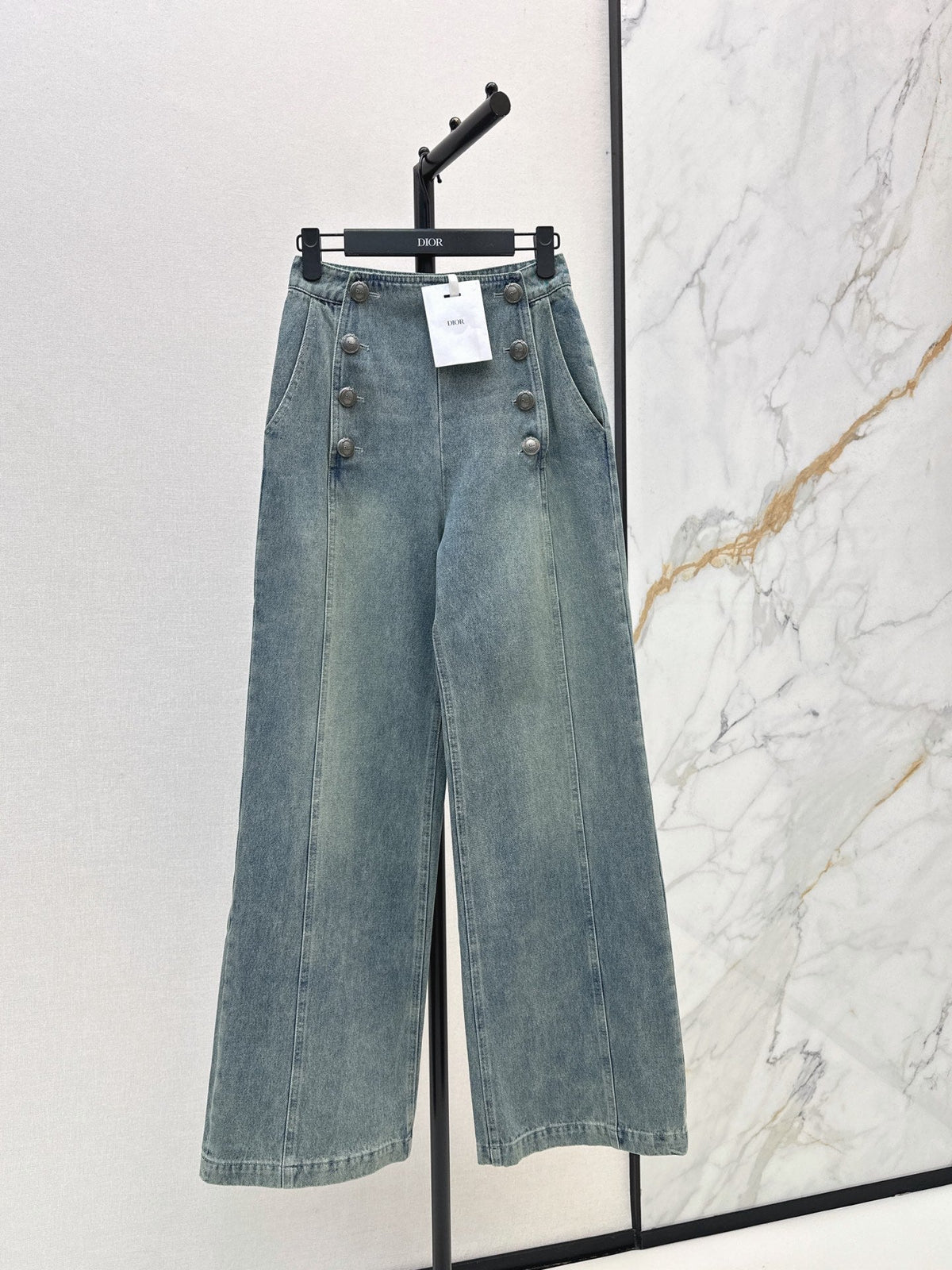 26FW New Double-Breasted Straight-Leg Jeans 🩵