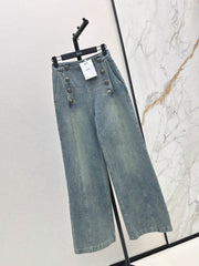 26FW New Double-Breasted Straight-Leg Jeans 🩵
