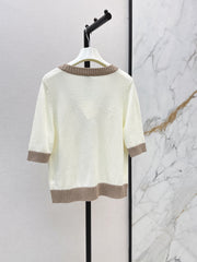 26FW New V-Neck Short-Sleeve Knit Top 🤍