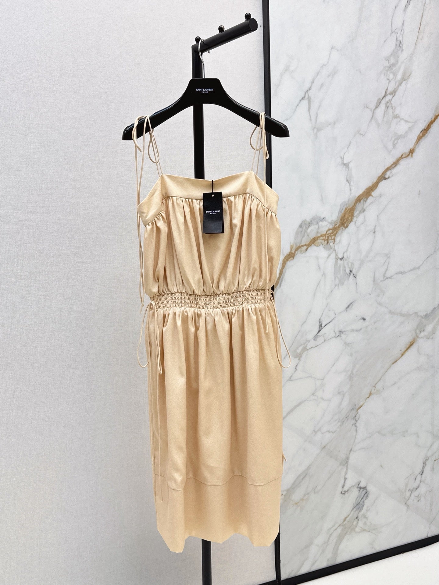 26FW New: French Minimalist Lightweight Slit Camisole Dress 🖤