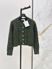 🔥Highest Quality🔥26FW New Iridescent Sequin Cashmere Cardigan 🖤
