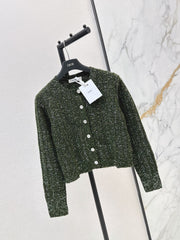 🔥Highest Quality🔥26FW New Iridescent Sequin Cashmere Cardigan 🖤