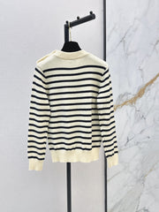 26FW New Métiers d'Art Collection Striped Knit Top 🖤