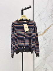 MiuMiu/26FW New Striped Knit Cardigan 🤎