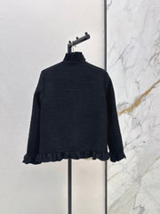 VALENTINO/26FW New Mixed-Color Ruffled Cardigan-Style Jacket 🖤