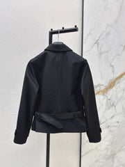 Dior/26FW New Cropped Trench Coat with Cinched-Waist Design 🖤